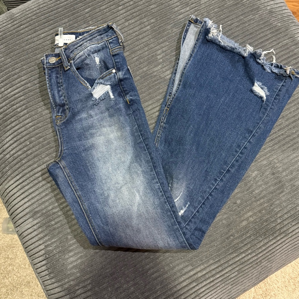 Women’s Risen Flare Jeans. Size 1/25